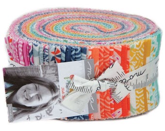 Moda Fabric Kate Spain Early Bird Precut Jelly Roll Fabric- 100% Quality Cotton