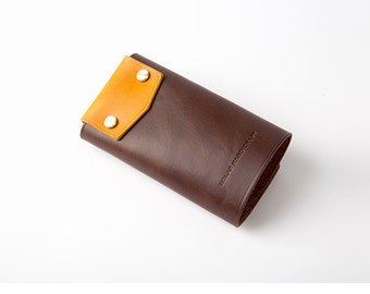 RCLAB designs, Leather Key Holder, Leather Key Case, Leather Keychain, Slim Key Holder, Minimal Key holder, Gifts for him