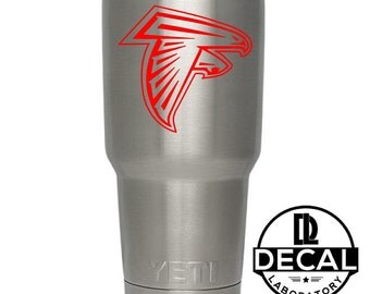 Yeti Decal Sticker - Atlanta Falcons Decal Sticker For Yeti RTIC Rambler Tumbler Coldster Beer Mug