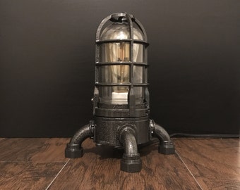 Industrial Desk Lamp Touch Dimmable With Vintage Style Edison Filament Bulb