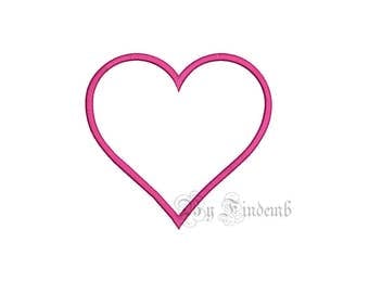 Heart Embroidery Designs 13 size Instant Download