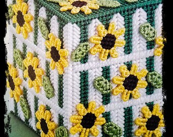 Sunflower Garden Tissue Box Cover