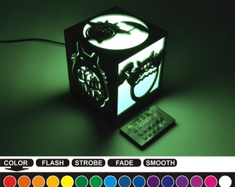 Totoro, Totoro color nightlight, Totoro color lantern, color led nightlight, color led lantern, wood nightlight, wood Lantern, Totoro-1