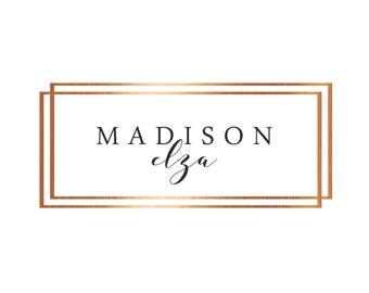 Custom Logo Design for Business Branding. Copper Foil Metalic Logo