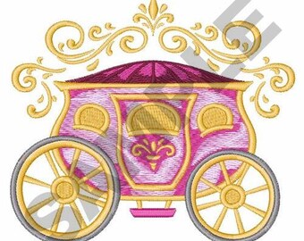 Cinderella Carriage - Machine Embroidery Design