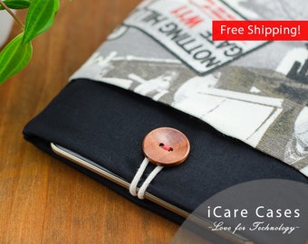 MacBook Air 11 Black and White London Modern Cute MacBook Air Sleeve 11