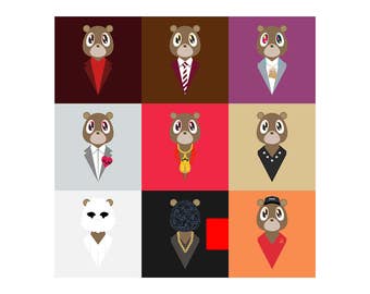 Kanye West Dropout Bear Poster Artwork