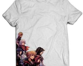 Disney Square Enix's Kingdom Hearts 3, Kingdom Hearts X Unisex T-Shirt White Cotton