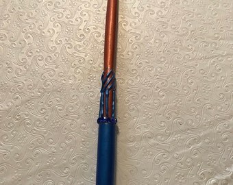 Sapphire and Bronze (Harry Potter inspired) wand