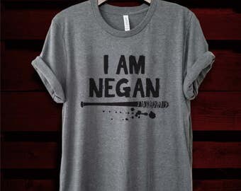 I Am Negan Crewneck Unisex T-Shirt, Men's and Women's Unisex Tee, Dead Fan Shirt, Zombie Tyson Fan Shirt, Horror Tee