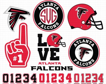 Atlanta Falcons- Cuttable Design Files(Svg, Eps,Dxf, Jpg) For Silhouette Studio, Cricut Design Space, Cutting Machines,Instant Download