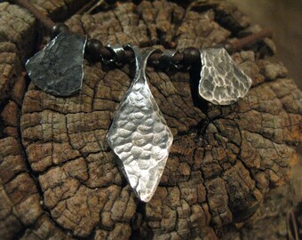 Forged steel necklace