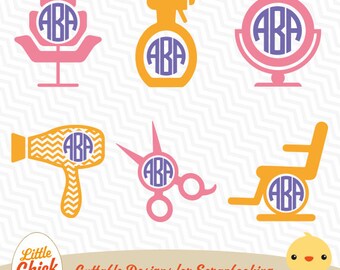 Hairdresser svg eps dxf cricut, silhouette studio, sure cuts a lot, cameo, vector, digital files LCS-019