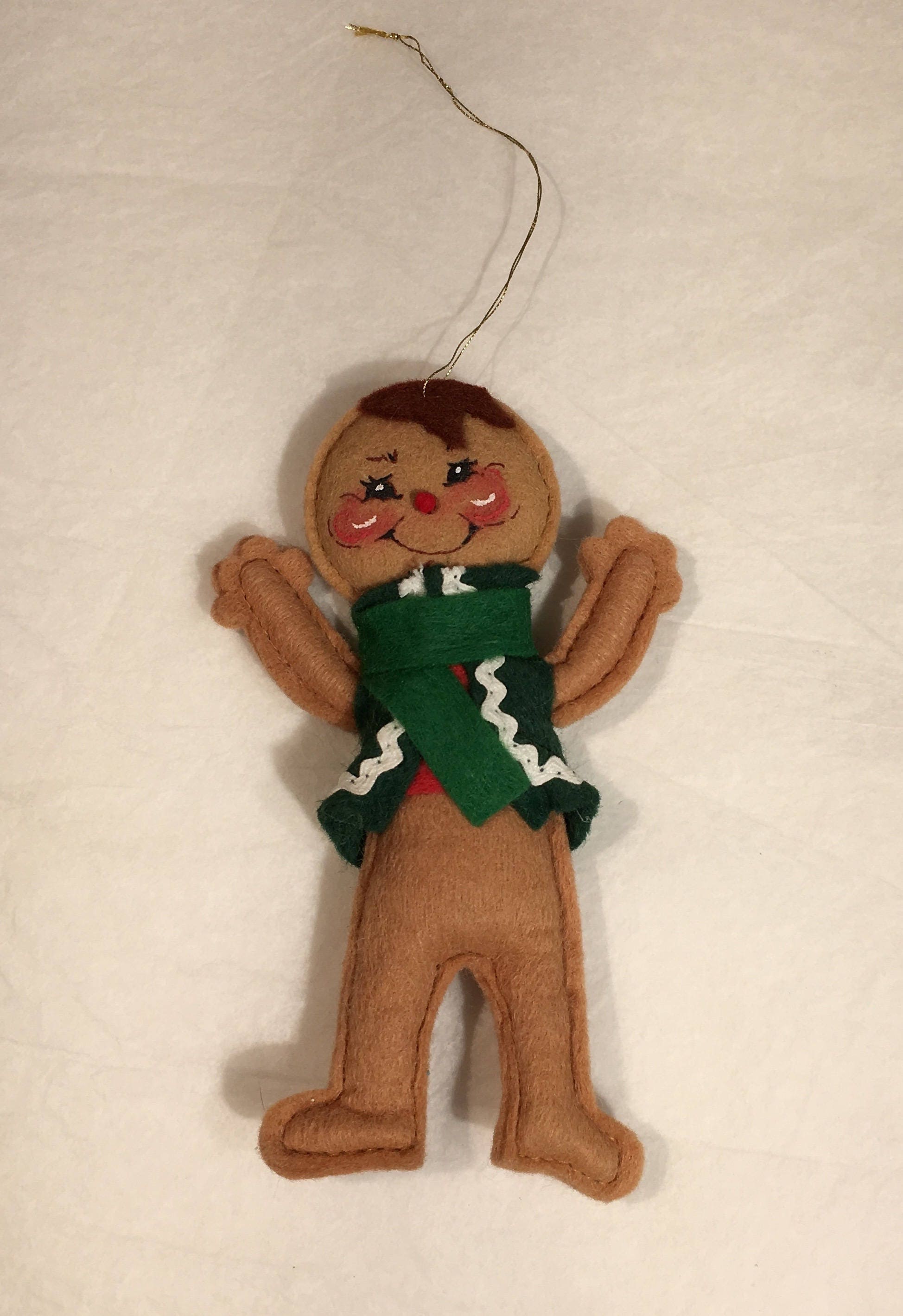 Annalee Felt Elf Christmas Ornament