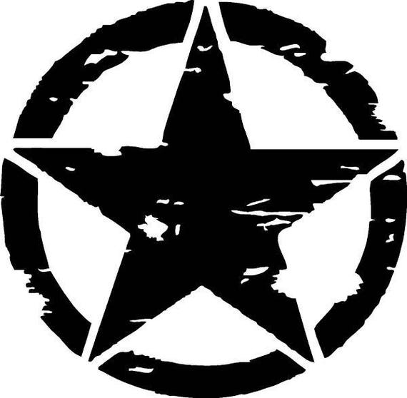 Army star decal Army decal Star decal