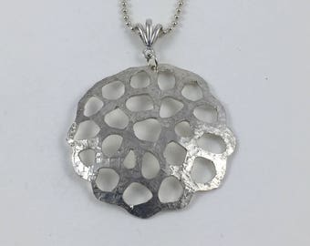 Sterling Lotus Pod Pendant