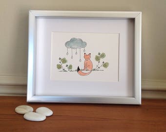 Fox original, fox illustration, decoration fox theme