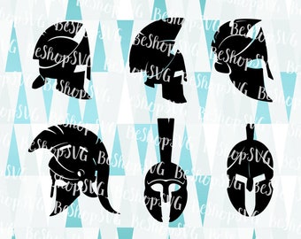 Greek Helmet SVG, Helmet Bundle SVG, Athenian helmet SVG, Spartan Helmet Svg, Armour Svg, Instant download, Helmet, Eps - Dxf - Png - Svg
