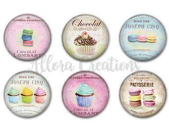 Macaron Magnets, Fridge Magnets, Cupcake Magnets M030