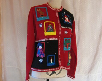 Red Ugly Christmas Sweater - Ladies