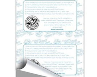 1 Sheet EZ MOUNT Foam 1/8" thick Unmounted Rubber Stamps-Static Cling EZMount-02 8.5 x 11