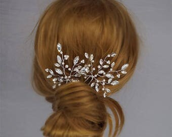 Belvanr Brautschmuck Set – 43-teilig, Mit Haarnadeln, Kämmen & Strass, Silberfarben, Für Hochzeit & Festliche Anlässe