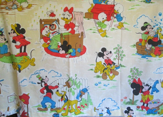 Vintage Mickey Mouse Fabric