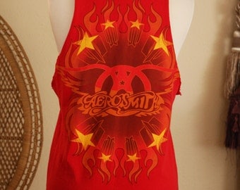 Custom cut Aerosmith shirt