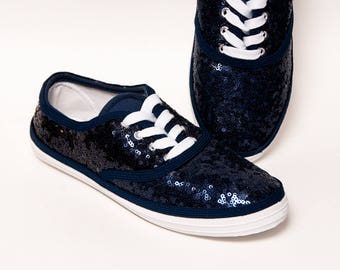 Sequin - CVO Navy Blue Canvas Sneakers Tennis Shoes
