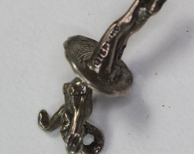 Sterling Silver Ballerina Dancer Charm Vintage