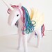 stuffed unicorn sewing pattern diy crafts pdf felt animal