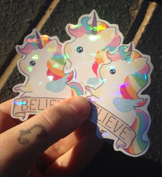 sparkle unicorn stickers cute stickers kawaii unicorn