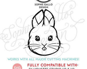 Baby Easter Bunny SVG DXF PNG digital download files for Silhouette Cricut vector clip art graphics Vinyl Cutting Machine Screen Printing