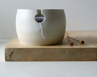 Made to Order - The love heart yarn bowl, hand thrown custom pottery yarn bowl