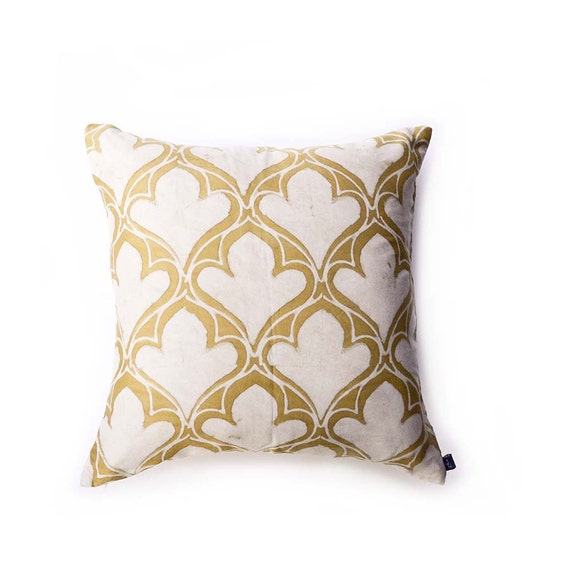 pillow yellow pillow boho chic throw pillows 18in pillow