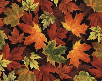 Timeless treasures Autumn Trail Leaves Fabric by the yard or select cut C4978-LEAF