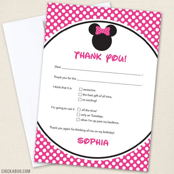 minnie-mouse-thank-you-cards-professionally-printed-or-diy