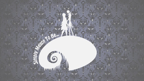 Download Jack and Sally Nightmare before Christmas Inspired Paper ...