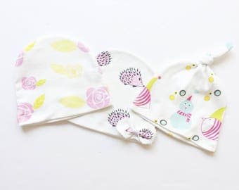 Baby hats for girls-Baby hat with bow -New baby gift-New baby girl gift-Baby gifts for girls -Baby gift set -New born gift -Baby shower gift