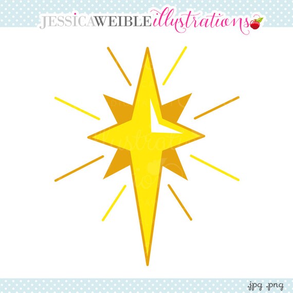 Nativity Star Cute Digital Clipart Star Clip art Christmas