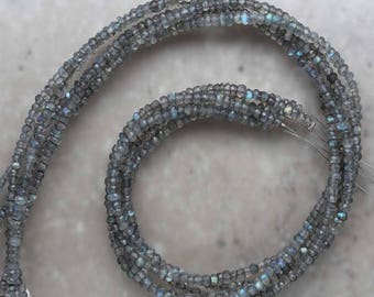 SALE...Labradorite Rondelle 3.25mm Semi-Precious Gemstones