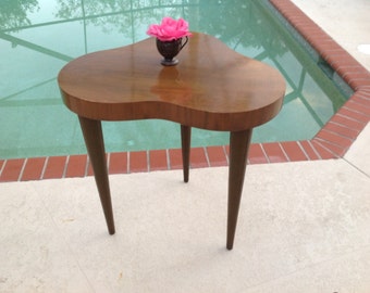 HERMAN MILLER TABLE / Rare Art Deco Cloud Table by Gilbert Rohde for Herman Miller Mid Century Modern Table at Retro Daisy Girl