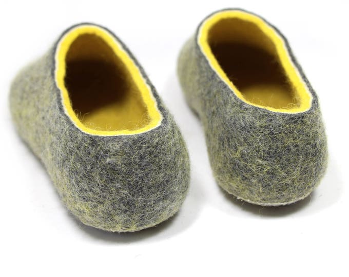 House Shoes for Sale Men US 11.5-12, Wool Slippers, Mens Felted Slippers, Felt Slipper, Boiled Wool Shoes, Felt Shoes, Men Colorful Gift