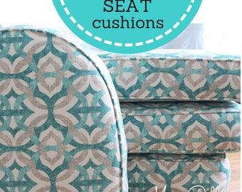 Custom Cushions- Bench Cushions- Window Seat Cushions- Box Cushions- Deck Cushions- Patio Cushions- Chair Cushions- Swing Cushions