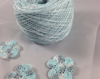 Mister Grey - Hand Dyed Size 10 Crochet Cotton - Large Project Size - 150, 200, 250 or 300 Yards