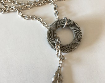 Leaf Lariat Necklace