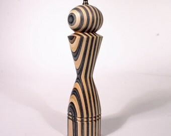 Laminated Pepper Mill Five Color Birch Pepper by DaileyWoodworking