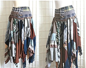 Recycled skirt | Etsy