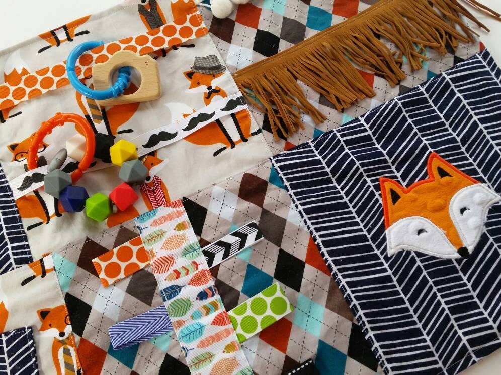 Sensory Blanket. Sensory Quilt. Baby Blanket. Tummy Time. Lap