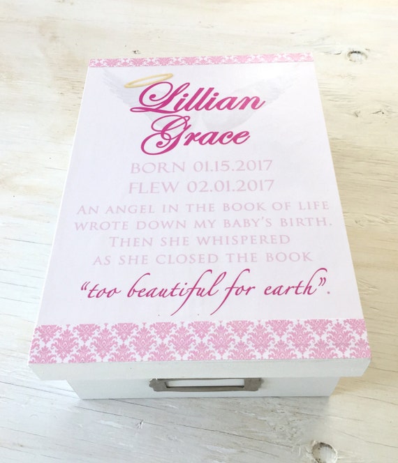 Memorial Keepsake Box Angel Baby Memorial Angel Baby